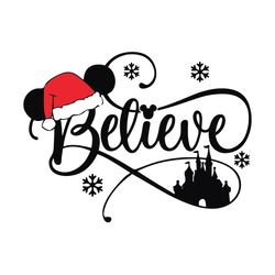 Believe Png, Disney Christmas Png, Disney Christmas Png, Christmas Png, Christmas logo Png, Instant download