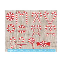 candy cane svg christmas holiday candy cane svg holiday candy clipart christmas candy svg holiday candy peppermint christmas monogram cricut