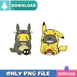 Totoro Pikachu Png Best Files Design Download