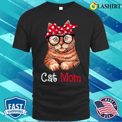 Funny Cat Mom Cat Lovers Mothers Day Mom Women Mothers Gift T-shirt - Olashirt