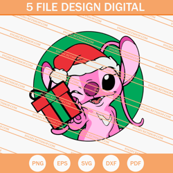 Angel With Gift Box SVG, Angel SVG, Christmas SVG