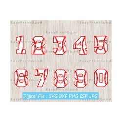 numbers svg baseball numbers baseball cricut numbers silhouette diy baseball personalized baseball sports numbers svg laces stitches vinyl