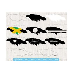 Jamaica State Svg, Jamaica State Clipart, Jamaica Outline Svg, Jamaica State Flag Svg, Jamaica Map Svg, Monogram Frame, Cut file, Cricut svg