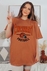 Cincinnati Football Comfort Colors tshirt, Vintage Cincinnati Football shirt, Cincinnati T-Shirt