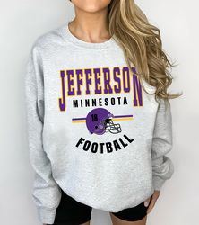 Justin Jefferson Minnesota Football Sweatshirt, Vintage Minnesota Football Crewneck Sweatshirt, Minnesota T-Shirt