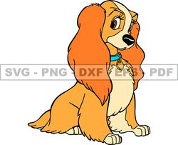 Disney Lady And The Tramp Svg, Good Friend Puppy,  Animals SVG, EPS, PNG, DXF 253