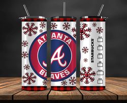 Atlanta Braves Png, Christmas Coffee MLB Tumbler Png, MLB Christmas Tumbler Png, MLB Baseball 17