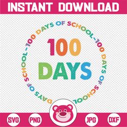 100 Days of School Svg, 100th Day Svg, Kids svg  Design, Girls Svg Dxf Eps Png, Teacher Cut Files, Cute Pencil Clipart,
