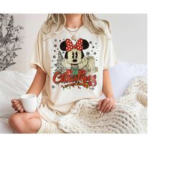 Vintage Disney Minnie Christmas Shirt, Minnie WDW Christmas Shirt, Disney Gingerbread Christmas Shirt, Minnie Merry Chri