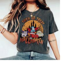 Disney Mickey & Friends Lightning McQueen Car Halloween Shirt, Cars Land Halloween Shirt, Disney Spooky Vibes Shirt, Hap