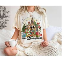 Vintage Walt Disney World Christmas Shirt, Disneyworld Christmas Shirt, Disney Christmas Shirt, Disney Holiday Shirt, Di