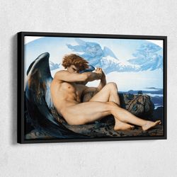 The Fallen Angel by Alexandre Cabanel Canvas Wall Art Home Decor Framed Poster Print.jpg