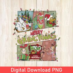 Retro Merry Grinchmas PNG, Grinch Christmas PNG, Grinchmas PNG, Whovillee University Christmas, Merry Christmas Gift PNG