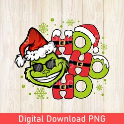Hohoho Grinch Christmas PNG, Merry Christmas Grinch, Ho Ho Ho Christmas, Family Christmas PNG, Christmas Gift Family PNG