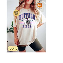 Comfort Colors Vintage Buffalo Football Tshirt, Vintage Buffalo Football Jersey shirt, Retro NFL Buffalo Football shirt,