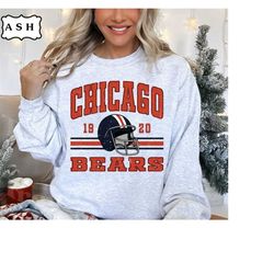 Vintage Chicago Football Crewneck Sweatshirt, Vintage Sweatshirt, Game Day Pullover, 90s Style Football Crewneck