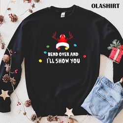 Official Bend Over And Ill Show You Funny Matching Couple T-shirt - Olashirt