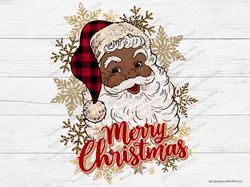 Santa Merry Christmas PNG, Santa Png, Black Santa, Christmas Png