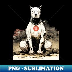 Dog Meditating No 1 Seeking Calm Today on a Dark Background - Modern Sublimation PNG File - Add a Festive Touch to Every Day