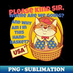 USA in a Handbasket - Unique Sublimation PNG Download - Perfect for Sublimation Art
