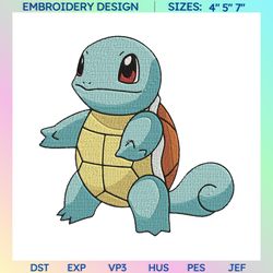 Turtle Anime Embroidery Designs, Anime Machine Embroidery Designs, Embroidery Instant Download, Embroidery File