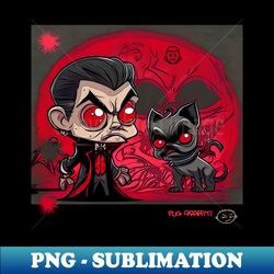 Pug and Dracula Graffiti Art 8 - Special Edition Sublimation PNG File - Boost Your Success with this Inspirational PNG Download