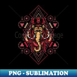 Geometric Elephant - Modern Sublimation PNG File - Stunning Sublimation Graphics