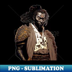 Yasuke the Black Samurai in Feudal Japan 1579 No 2 - Sublimation-Ready PNG File - Bring Your Designs to Life