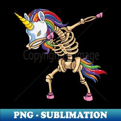 Dabbing Unicorn Skeleton - Artistic Sublimation Digital File - Bring Your Designs to Life