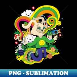Rabbit Get High - PNG Transparent Digital Download File for Sublimation - Defying the Norms