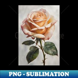 Rose Oil Painting Art - High-Resolution PNG Sublimation File - Spice Up Your Sublimation Projects