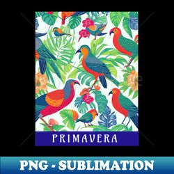 Bird Illustration Pattern - Instant Sublimation Digital Download - Perfect for Creative Projects