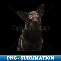 Dog with Sunglasses - Cool Dog - Creative Sublimation PNG Download - Enhance Your Apparel with Stunning Detail