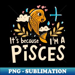 Pisces Horoscope Discovery Zodiac Sign Insight - Retro PNG Sublimation Digital Download - Capture Imagination with Every Detail