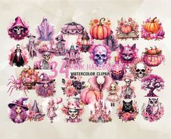 34 Pink Halloween, Halloween Svg, Cute Halloween, Halloween, Halloween Png 48