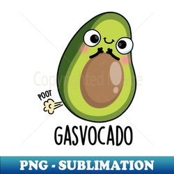 Gasvocado Funny Farting Avocado Pun - PNG Transparent Digital Download File for Sublimation - Perfect for Creative Projects