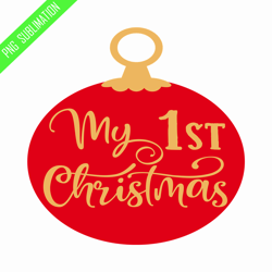My first christmas png