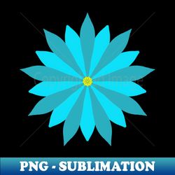 Blue Flower - Stylish Sublimation Digital Download - Bold & Eye-catching