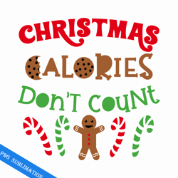 Christmas calories don't count png