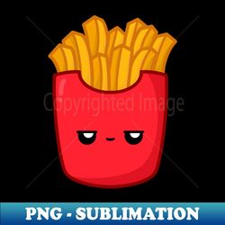 Cute Cartoon French Fries  Kawai - Trendy Sublimation Digital Download - Vibrant and Eye-Catching Typography