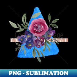 flowers against a blue backdrop - trendy sublimation digital download - instantly transform your sublimation projects