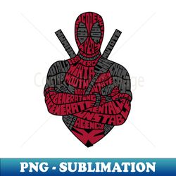 Dead Red - Professional Sublimation Digital Download - Perfect for Personalization