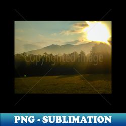 Sunrise in the Smoky Mountains - PNG Transparent Digital Download File for Sublimation - Unleash Your Inner Rebellion