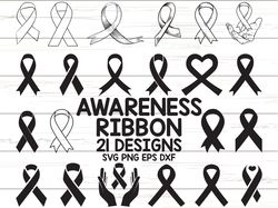 awareness ribbon svg, breast cancer svg, ribbon svg, cancer ribbon svg