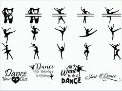 ballet svg, ballerina svg, ballet dancer, ballet silhouettes