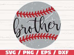 Baseball Brother SVG, Cricut, Cut File, Silhouette