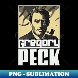 Gregory Peck Vintage Portrait - Stylish Sublimation Digital Download - Unleash Your Inner Rebellion