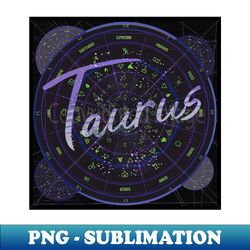 Taurus Zodiac Astrology - High-Resolution PNG Sublimation File - Perfect for Sublimation Art