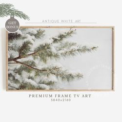 Christmas Frame TV Art, Winter Samsung Frame TV Art, Farmhouse Christmas, Christmas Tree Art for TV, Digital Download, H
