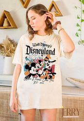 Retro Walt Disney's Disneyland Est 1955 Where Dreams Come True Shirt, Vintage Disney Castle Shirt, Mickey and Friends Di